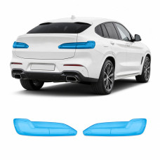 Антигравийная защитная бронепленка по лекалам для BMW X4 G02 facelift 2021- задние фонари стопы