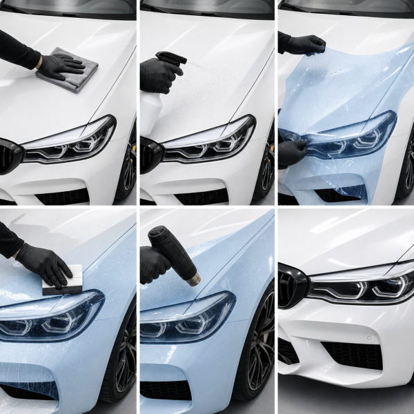 Антигравійна захисна бронеплівка за лекалами для BMW M5 F90 2017-2023 - дзеркала