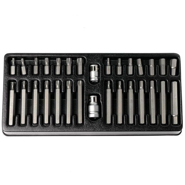 Набір біт Шестигранники та Зірочки Hex Torx King Roy 30 предметів Оригінал (31567)