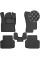 Коврики в салон Экокожа для Skoda Octavia A7 2014- Черные 5 шт (Rombus)