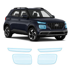 Антигравійна захисна бронеплівка за лекалами для Hyundai Venue I 2019- оптика (фари та ПТФ)