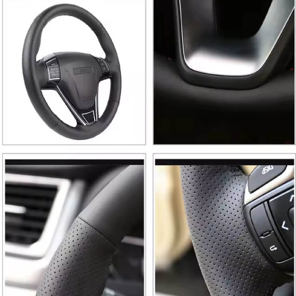 Чехол Оплетка Руля для Toyota Corolla 2006-2012 Кожа (Модельная Выкройка)
