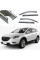 Дефлектори вікон вітровики Benke для Mazda CX-9 2015- Хром Молдинг З Нержавіючої Сталі 3D (BMDC91523-W/S)