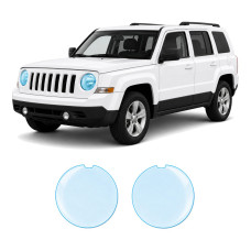 Антигравійна захисна бронеплівка за лекалами для Jeep Patriot MK facelift 2011-2017 - оптика (фари та ПТФ)