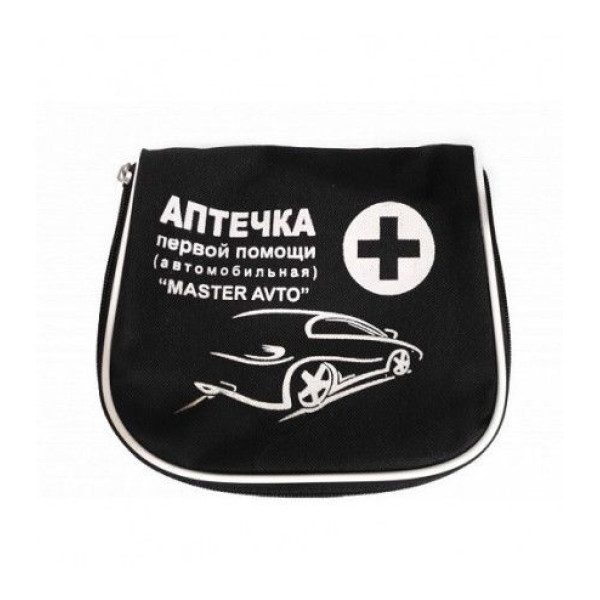 Автомобільна аптечка АМА-1 до 9 чоловік / Сумка Чорна Master Avto
