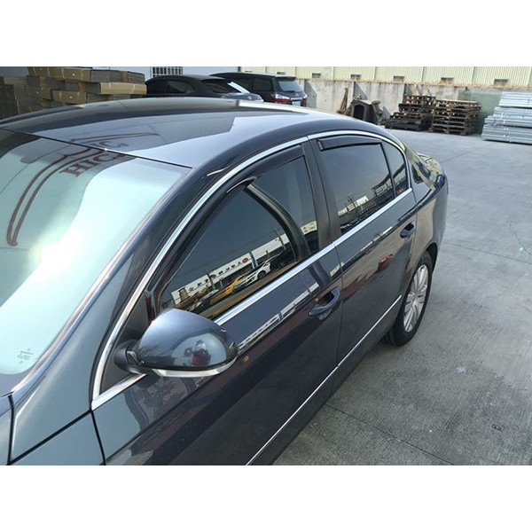 Дефлектори вікон вітровики HIC для Volkswagen B6 B7 2005-2019 вставні Оригінал (VW15-IN)