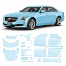 Антигравійна захисна бронеплівка за лекалами для Cadillac CT6 I 2016-2018 - повний кузов
