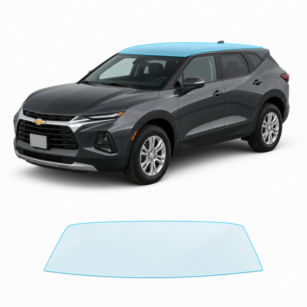 Антигравийная защитная бронепленка по лекалам для Chevrolet Blazer III 2019-2022 - зона крыши