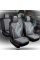 5D Авточехлы накидки для сидений Алькантара Экокожа Elegant VERONA комплект Серые (700 143)