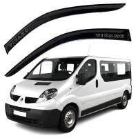 Дефлектори вікон вітровики Opel Vivaro 2001-2014 Ширина 8 см Скотч 3M Voron Glass