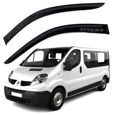 Дефлектори вікон вітровики Opel Vivaro 2001-2014 Ширина 8 см Скотч 3M Voron Glass