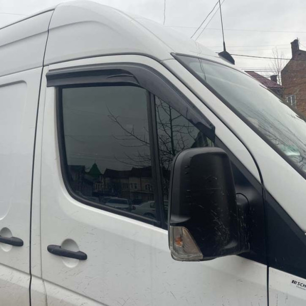 Дефлектори вікон ветровики Volkswagen Crafter 2006-2020 перед скотч SunPlex (SP-S-42)