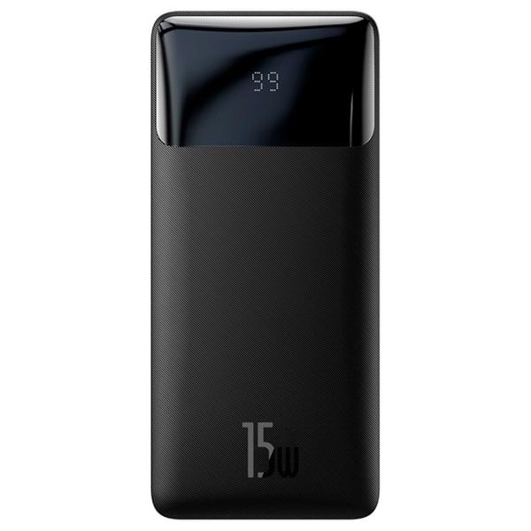 Портативний Акумулятор Power Bank Baseus 20000 mAh 15W Чорний (Оригінал)