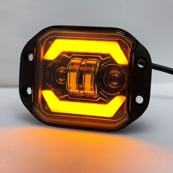 Bi-LED Фара додаткова 24W (9W*4) 10-60V 125x90x55 мм з DRL Ближнє та Далеке світло 1 шт