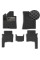 Коврики в салон EVA для Hyundai Santa Fe 2006-2010 (Доресталинг) с подпятником Черные-Серый кант 5 шт