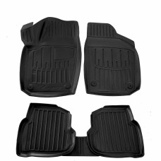 Автомобильные 3D коврики в салон для Volkswagen Polo Sedan 2010-2020 / Высокий борт