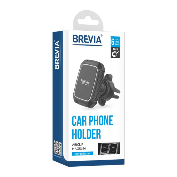Тримач мобільного телефону Brevia AirClip MagSlim Посилений Магнітний 6 Магнітів (48300)