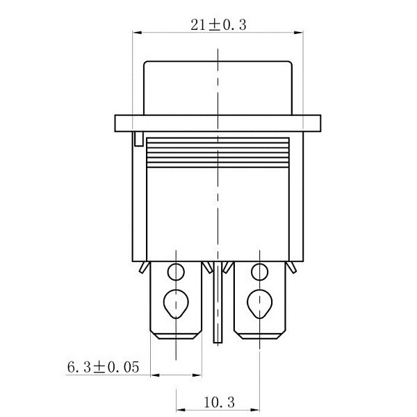 Кнопка Перемикач клавішний 12V (On/Off) 4 Контакт Зелена №140