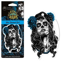 Ароматизатор для авто Aroma Car Cellulose Dia De Los Muertos Blue Diamond Girl (83116)