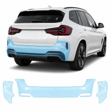 Антигравійна захисна бронеплівка за лекалами для BMW iX3 G08 2020-2025 - задній бампер