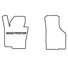 Килимок в салон передні EVA КОНСТРУКТОР
