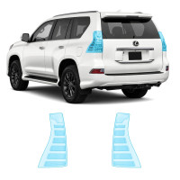 Антигравийная защитная бронепленка по лекалам для Lexus GX J150 facelift 2 2020-2023 - задние фонари стопы