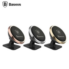 Автотримач для телефону магнітний BASEUS 360 Swivel на скотчі Black