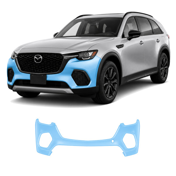 Антигравийная защитная бронепленка по лекалам для Mazda CX-70 2024- передний бампер