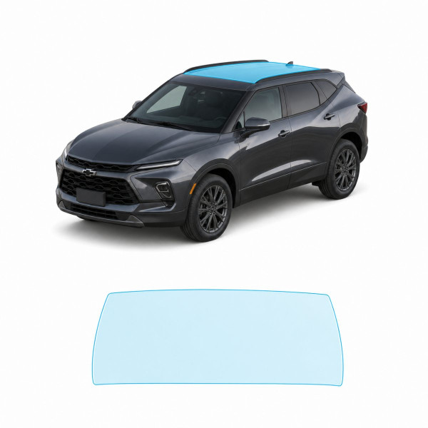 Антигравийная защитная бронепленка по лекалам для Chevrolet Blazer III facelift 2023-2025 - зона крыши