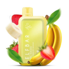Elf Bar BC 10000 Затяжек Strawberry Banana (Банан Клубника) С Индикацией