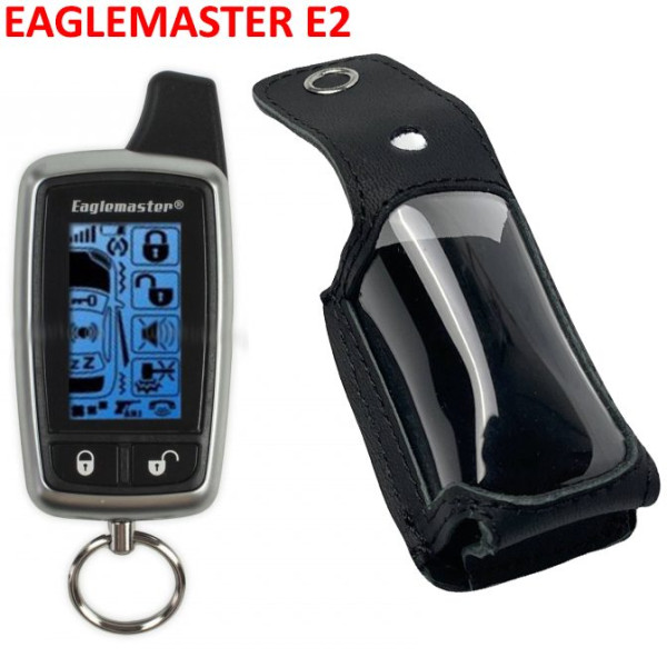 Чехол на пульт сигнализации EAGLEMASTER E2 LCD 2-Way кожаный Черный