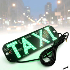 LED Табличка TAXI 12V Зелений 19 x 6 см (Без куріння)