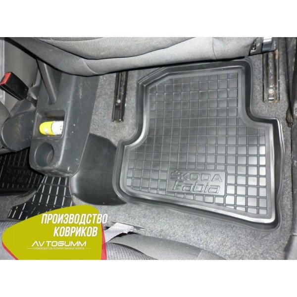 Автомобільні килимки в салоні Skoda Fabia 2 2007-2015 Avto-Gumm