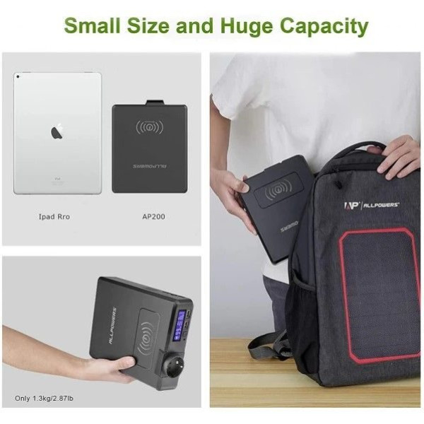 Портативна зарядна станція Allpowers S200 154Wh 41600mAh 200W Portable Power Bank