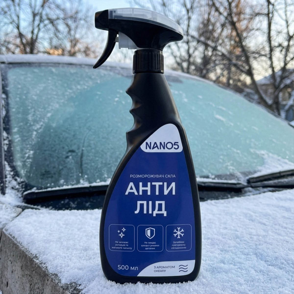 Размораживатель стекол замков NANO5 -70C 500 мл Аромат Океан (Антилед)
