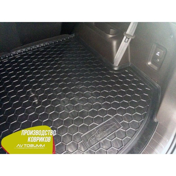 Автомобильный коврик в багажник Hyundai Grand Santa Fe 2013- Base / Резиновый (Avto-Gumm)