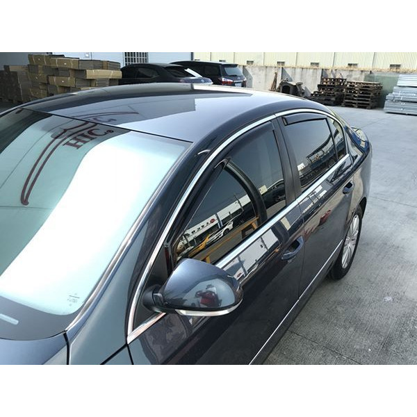Дефлектори вікон вітровики HIC для Volkswagen B6 B7 2005-2019 вставні Оригінал (VW15-IN)