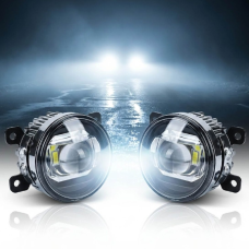 Противотуманные фары для Renault 12V 9W 900Lm 2W 200Lm / FOG+DRL Универсальные 2 шт (RN-098-LED 2in1)