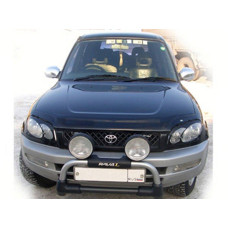 Дефлектор капота мухобойка для Toyota Rav 4 1996-2000 Темный (SXV10)