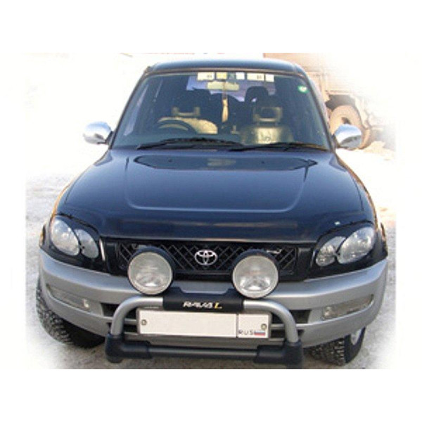 Дефлектор капоту мухобійка Toyota RAV-4 1996-2000 Темний (SXV10)