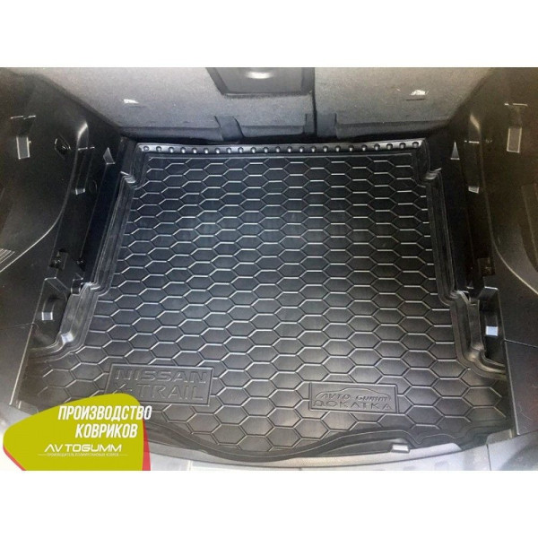 Автомобільний килимок в багажник Nissan X-Trail / Rogue T32 2017- Докатка Гумовий (Avto-Gumm)