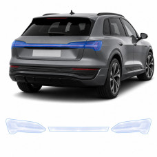 Антигравійна захисна бронеплівка за лекалами для Audi Q8 e-tron GE facelift 2023-2025 - задні ліхтарі стопи