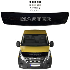 Дефлектор капота мухобійка Renault Master III 2010- (Євро Кріплення) Voron Glass