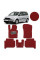 Килимки в салон EVA для Volkswagen Touran I / II 2003-2015 (Металевий підп'ятник) Червоні 5 шт