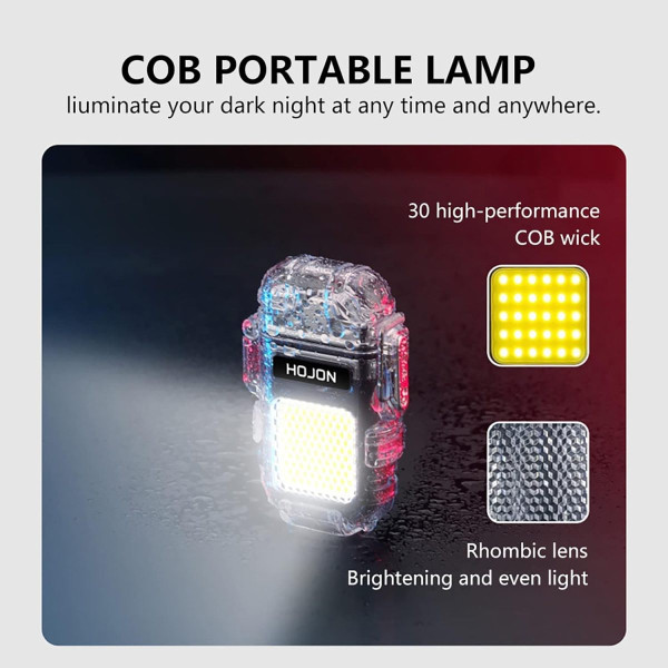 LED Фонарь Зажигалка Flas Hlight USB Type-C Красный
