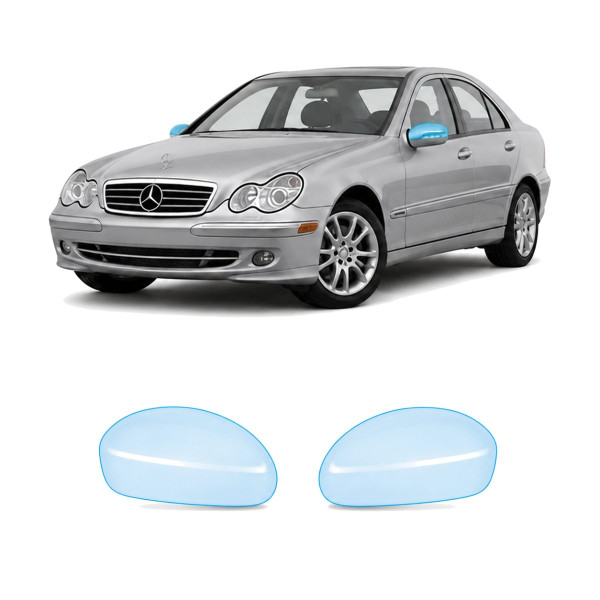Антигравийная защитная бронепленка по лекалам для Mercedes-Benz C-Class W203 facelift 2004-2007 - зеркала