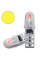 Светодиод 12V Т5 SMD 2-3014 3D Стекло 0,6W 40Lm Желтый свет (№91)