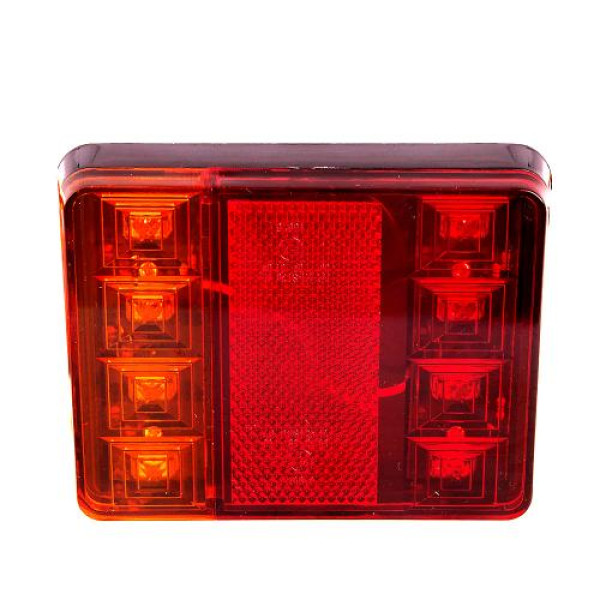 LED Задний фонарь квадратный 58LED 12V/ 120 х 95 х 23 мм 2 шт (BL-64908)