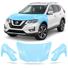 Антигравійна захисна бронеплівка за лекалами для Nissan Rogue / X-Trail T32 facelift 2017-2022 - капот і передні крила