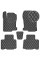 Коврики в салон для Lexus NX300 NX300Н 2014-2021 Экокожа с подпятником Черные 5 шт (Rombus)